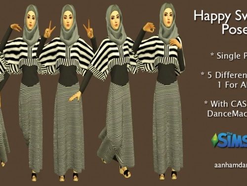 Hijab Model049 & Nana Collections With Happy Sweety Pose at Aan Hamdan Simmer93