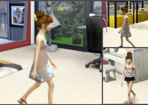 High Bun Bow & No Bow hair at Birksches Sims Blog