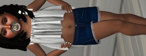 BURN HAIR + KIDS AND TODDLER VERSION by Thiago Mitchell at REDHEADSIMS – Coupure Electrique