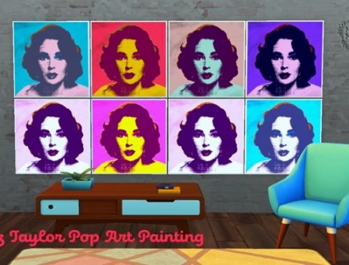 Elizabeth Taylor and Elvis Presley Pop Art Painting by Noir Noir
