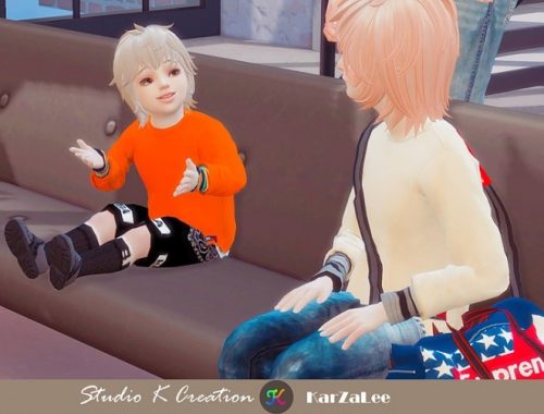 Giruto 66 layered short Sweater for toddler at Studio K-Creation