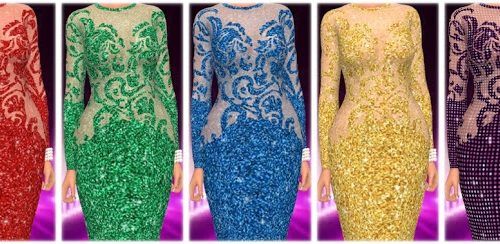 Get Famous Dress Nr. 4 Recolors at Annett’s Sims 4 Welt