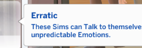 Erratic Trait Back To Insane
