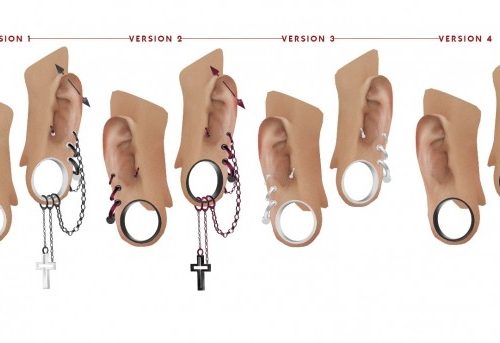 CROSS CHAIN EAR PLUG 4 VERSIONS + NO EAR PRESETS at REDHEADSIMS