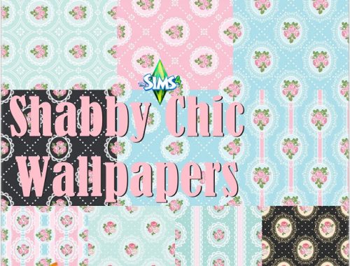 Shabby Chic Wallpapers at Annett’s Sims 4 Welt