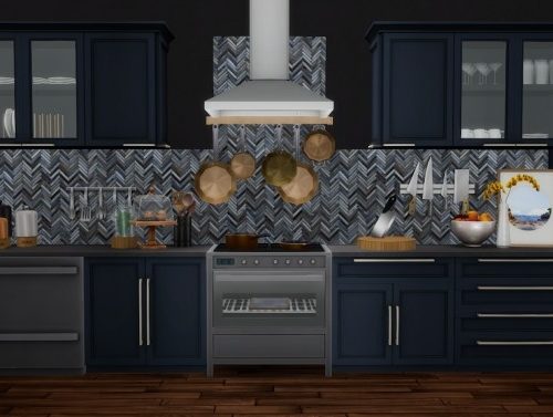 Mina Kitchen Contemporary Shaker-Style at Simsational Designs