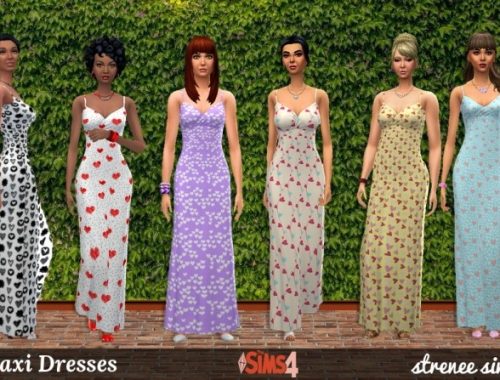 21 Maxi Dresses at Strenee Sims