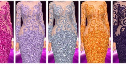 Get Famous Dress Nr. 4 Recolors at Annett’s Sims 4 Welt
