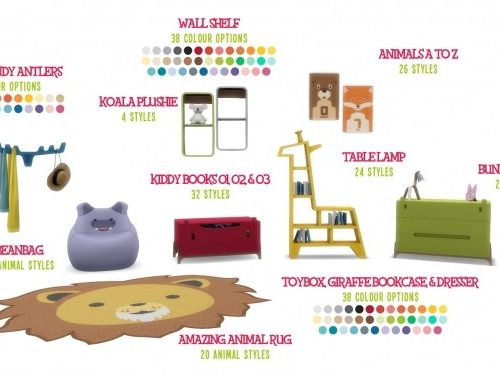 Roarsome Kids Bedroom 30 New items at Simsational Designs