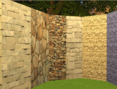 5 Rock Wall Swatches