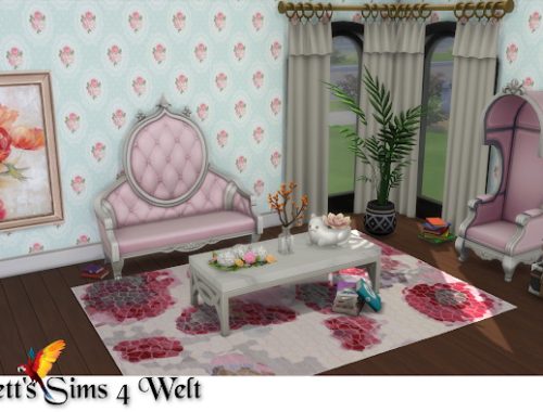 Shabby Chic Wallpapers at Annett’s Sims 4 Welt