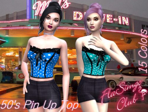 50's Pin Up Top