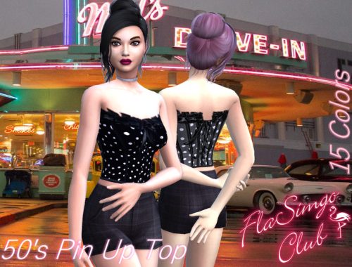 50's Pin Up Top