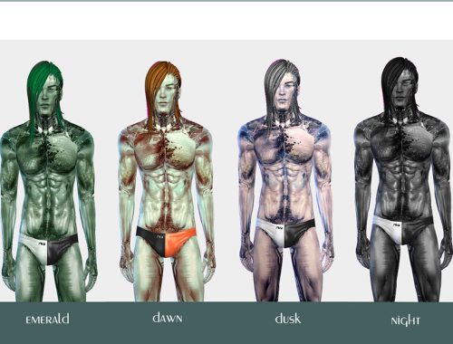 Cyber-skinton for male Serebrato