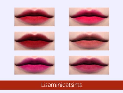 LMCS Velvet Mattte Korean Cosmetics Lip by Lisaminicatsims