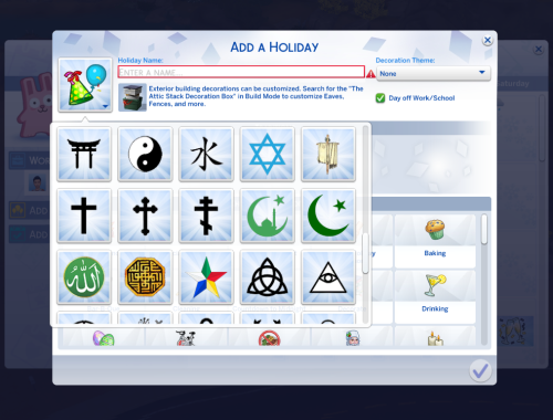 Religious Holiday Icon's
