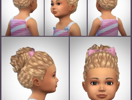 Toddler MidWavy Ponytail at Birksches Sims Blog