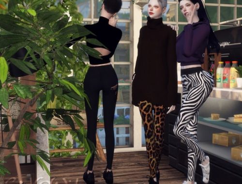 FB leopard pants at SNOW:L