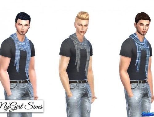 Accessory Plaid Scarf at NyGirl Sims