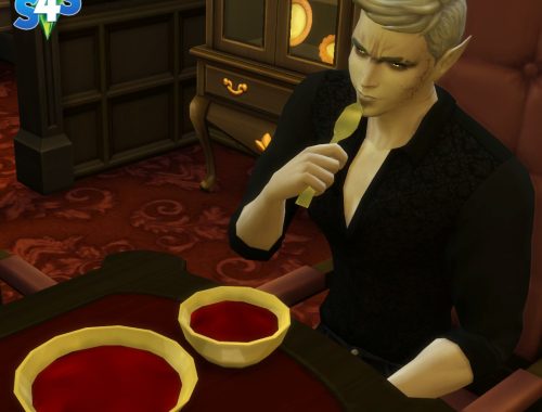 Vampire?s foods more bloody, more appetizing.