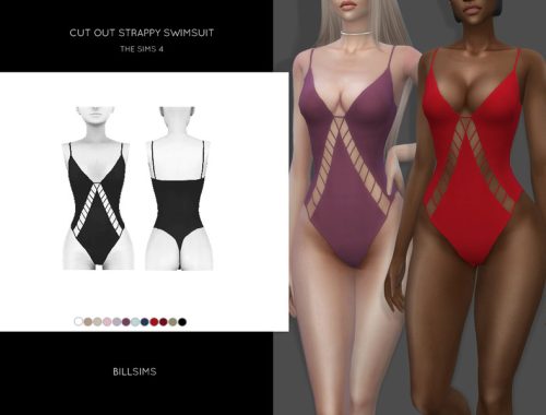 Cut Out Strappy Swimsuit