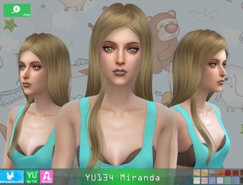 YU134 Miranda hair at Newsea Sims 4