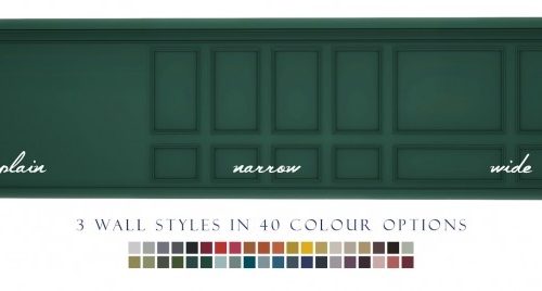 Splendid Panelling Three New Painted Wall Styles at Simsational Designs