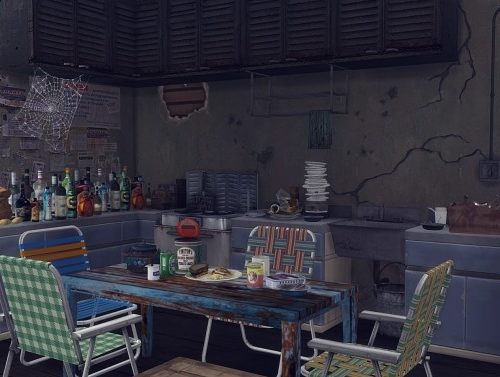 Abandoned apartment at Frau Engel