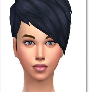 Slashed Hair Short Bangs
