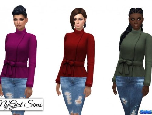 Shortened Bow Jacket at NyGirl Sims
