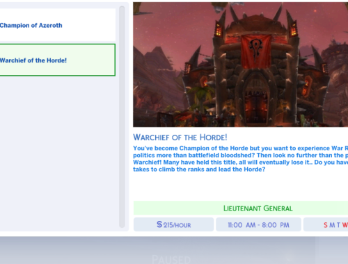 For The Horde (Custom Career - DLC Game)