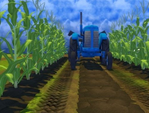 Farm and Orchard II Tractor Tracks Terrain Paint by Snowhaze