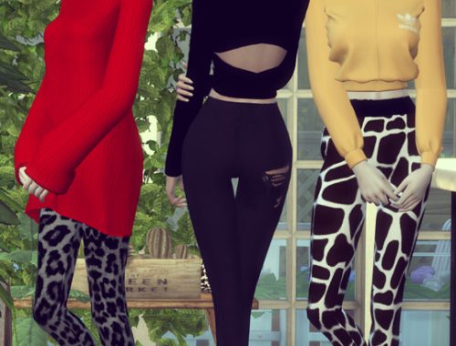 FB leopard pants at SNOW:L