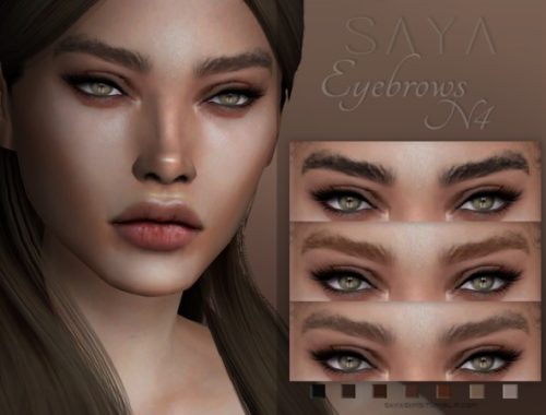 Eyebrows N4 by SayaSims