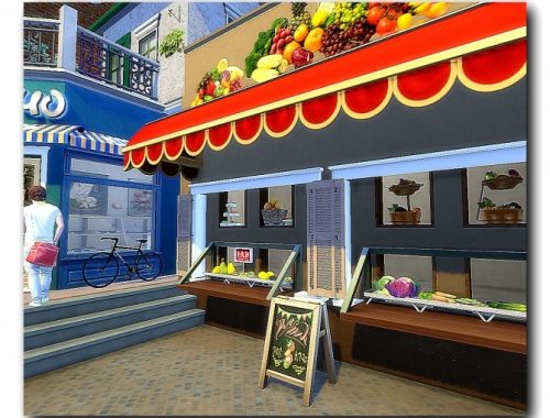 Shopping area of San Misano at Architectural tricks from Dalila