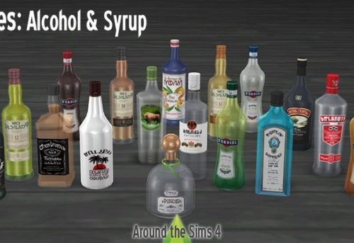 Bottles set by Sandy at Around the Sims 4