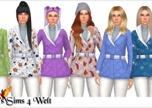 Winter Jacket Recolors at Annett’s Sims 4 Welt