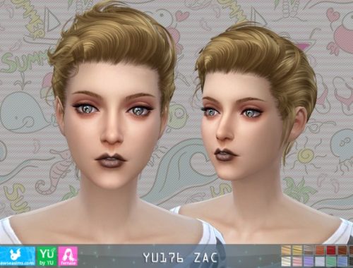 YU 176 Zac hair