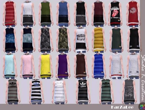 Hoodie tank top for male