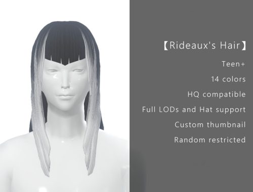 TOX2 Rideaux Hair Style