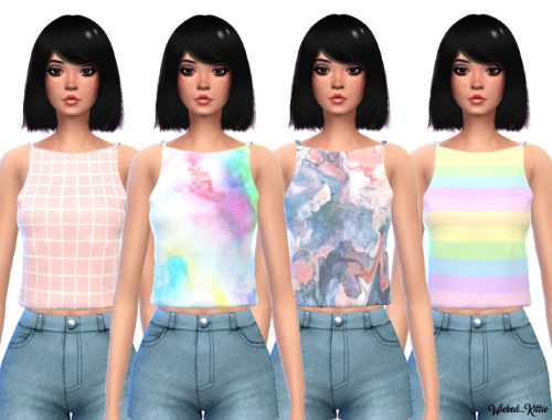 Pastel Tank Tops - Mesh Needed