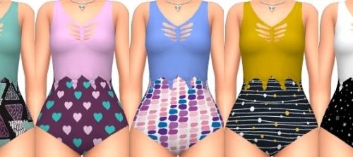 Annabelle swimsuits at Annett’s Sims 4 Welt