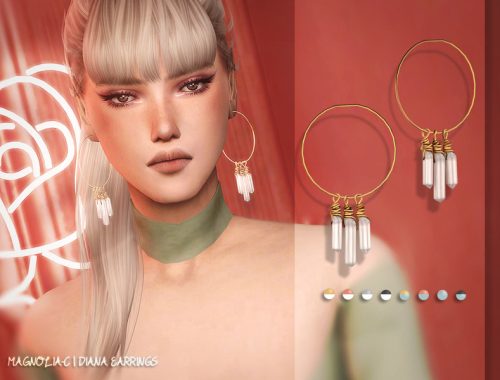 Magnolia-C - Diana Earrings
