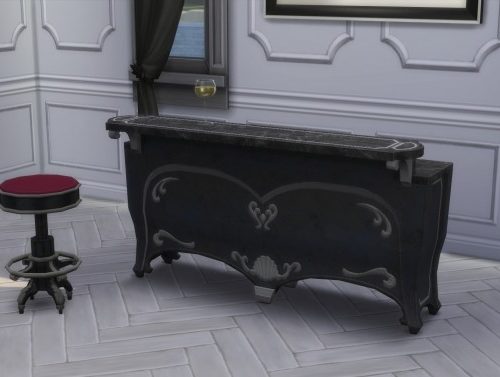 Dark Lux Bar & Barstool from TS3 by TheJim07
