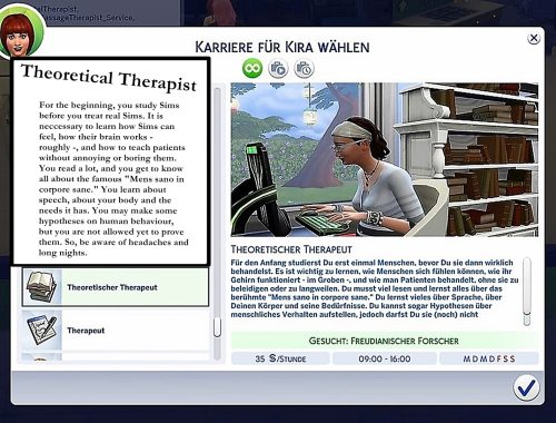 Helene912's Mental Therapist Career