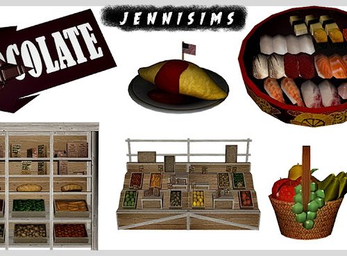 Marketplace, Food Decor (6Items) at Jenni Sims