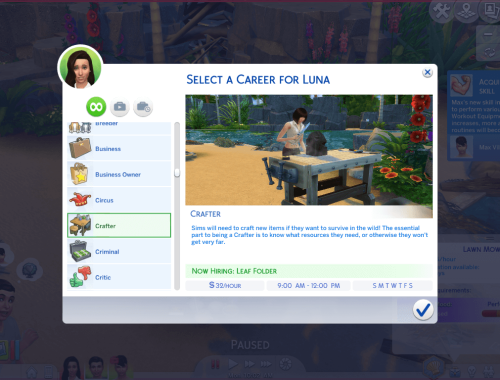The Sims Castaway Stories Careers