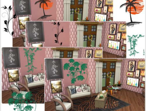 Wall Deco Flowers at Annett’s Sims 4 Welt