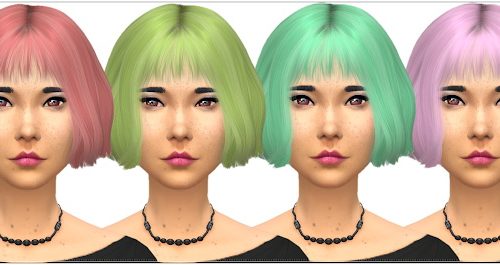 Wings Hair OE1006 Recolors at Annett’s Sims 4 Welt