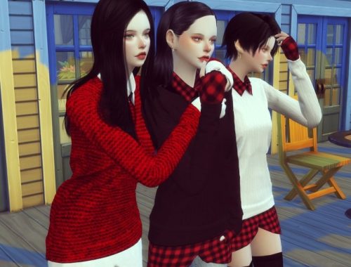 FT long knit top at SNOW:L